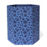 Recycled Cotton Storage/Waste Basket In Blue Interlocking Circles - ARCADIA HOME